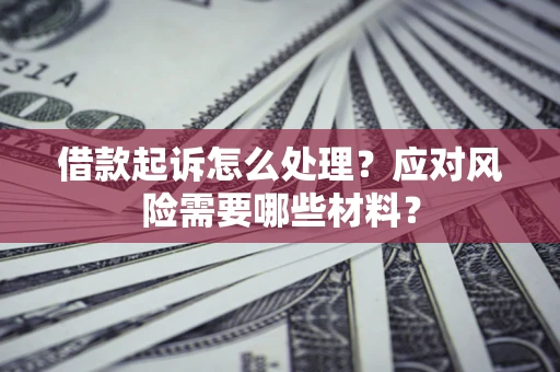 武汉借款起诉怎么处理？应对风险需要哪些材料？