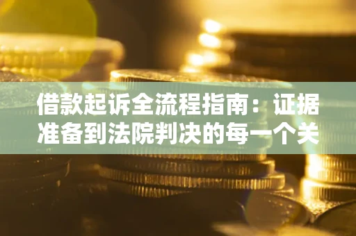 武汉借款起诉全流程指南：证据准备到法院判决的每一个关键步骤