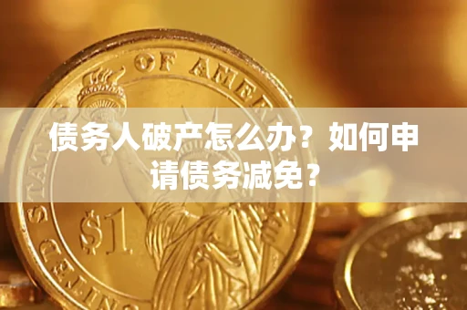 武汉债务人破产怎么办？如何申请债务减免？