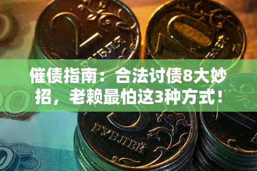 武汉催债指南：合法讨债8大妙招，老赖最怕这3种方式！